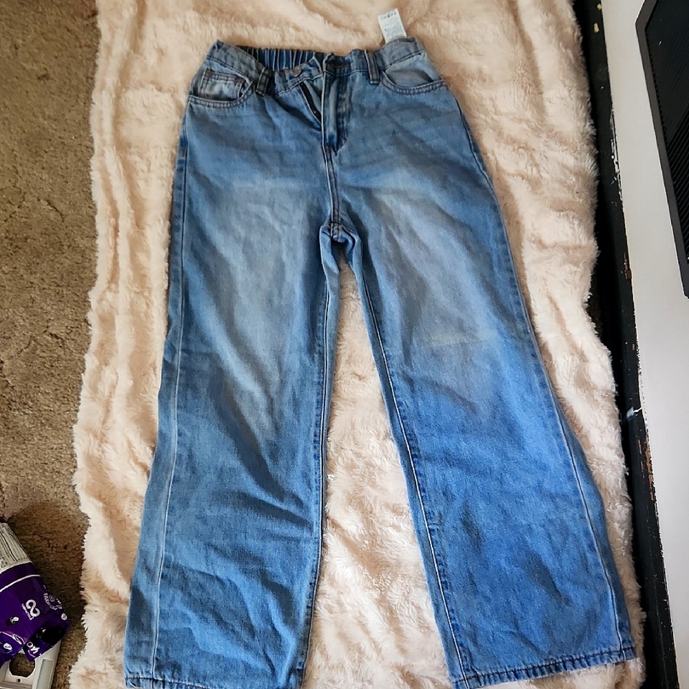SHEIN Light Blue Flare Jeans